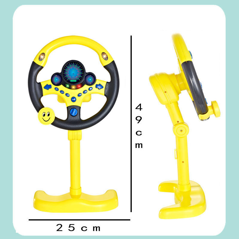 Co-pilot steering wheel toy