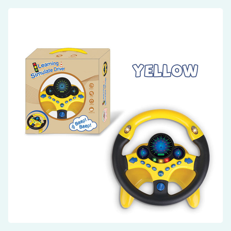 Co-pilot steering wheel toy