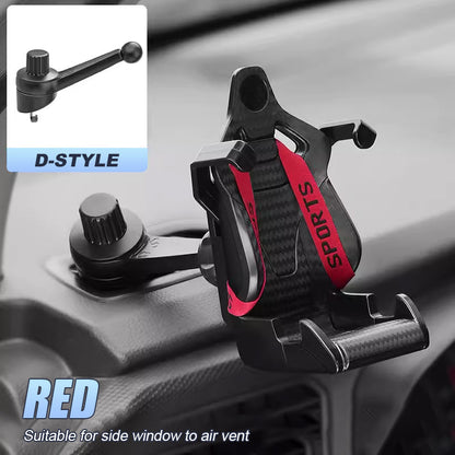 Car air outlet retractable mobile phone holder