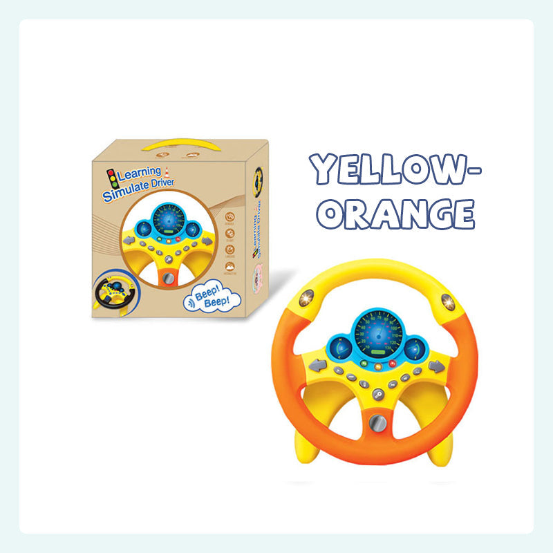 Co-pilot steering wheel toy