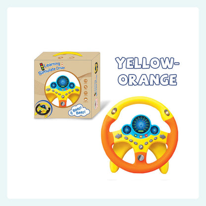 Co-pilot steering wheel toy