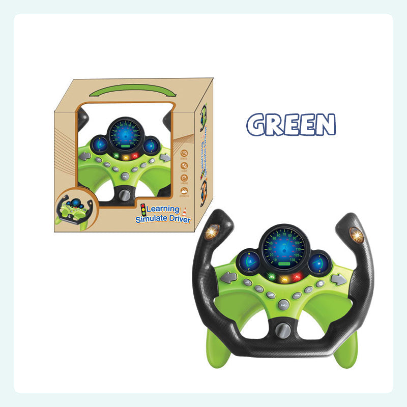 Co-pilot steering wheel toy