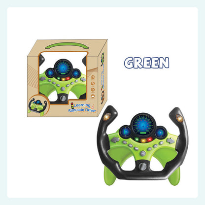 Co-pilot steering wheel toy