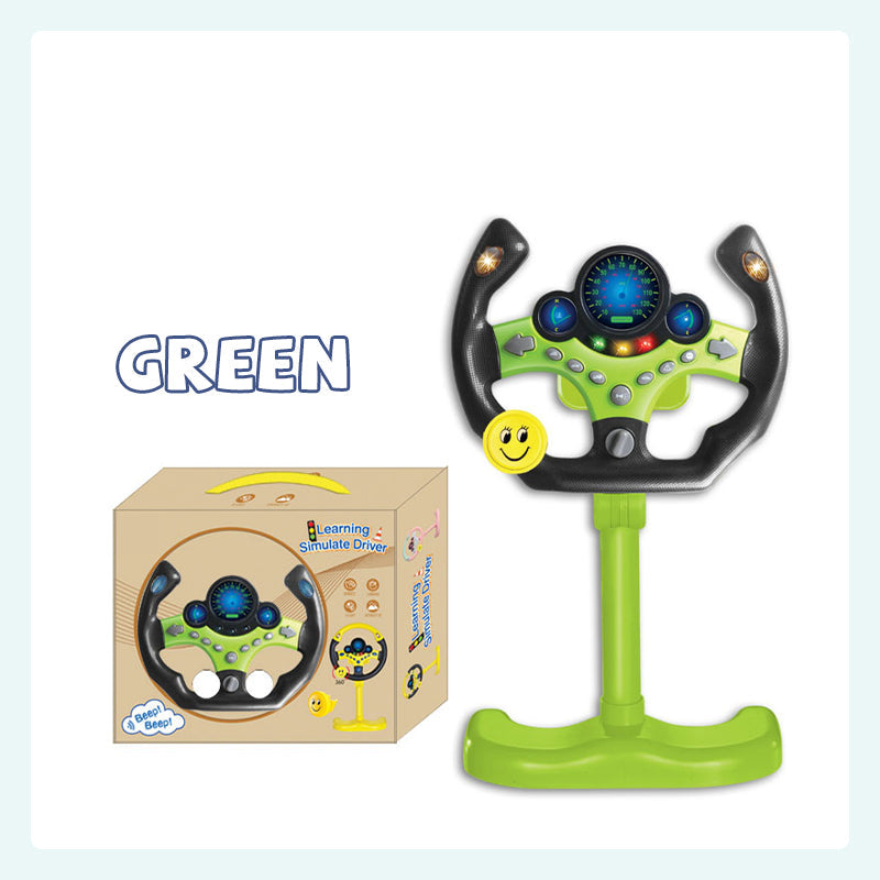 Co-pilot steering wheel toy