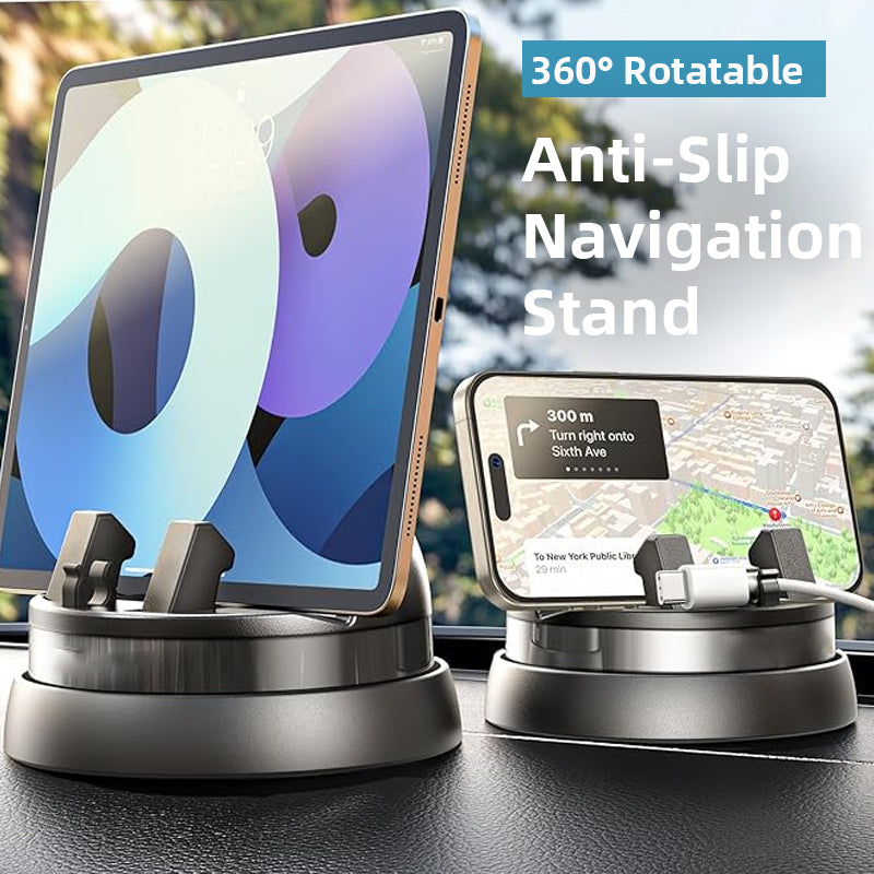 360° Rotatable Non-Slip Car Phone Mount (Universal Easy Snap-on)