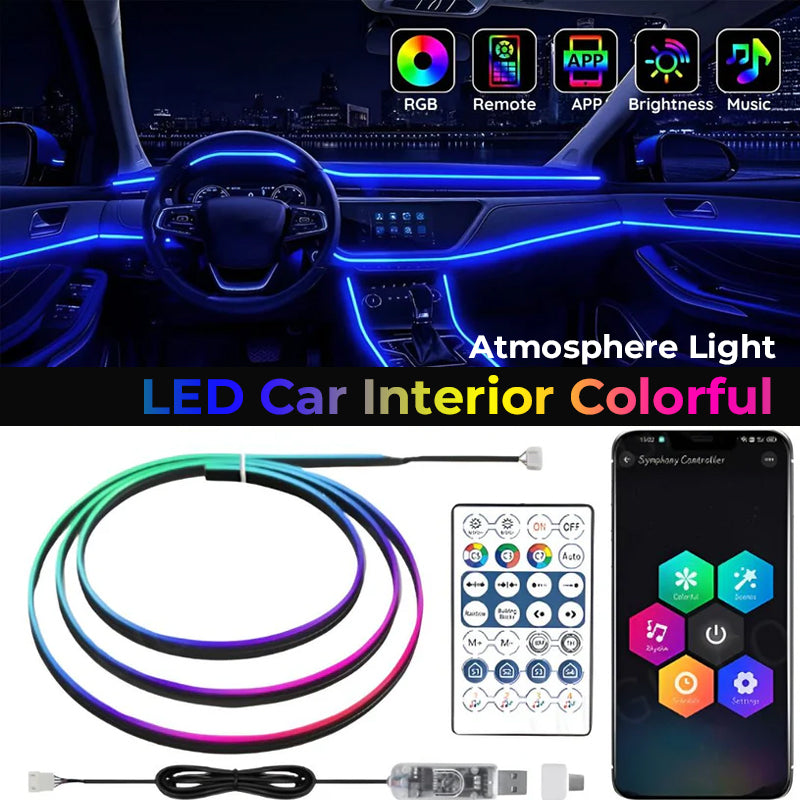 LED Car Interior Colorful Atmosphere Light