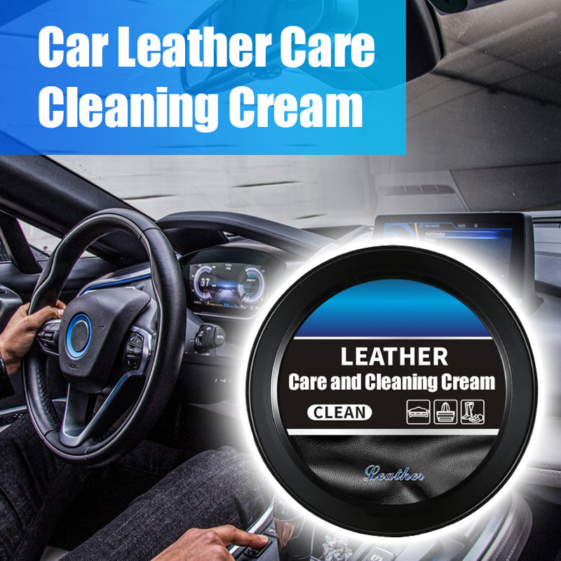 Car Interior Leather Care Cleaning Cream(Free cleaning sponge)