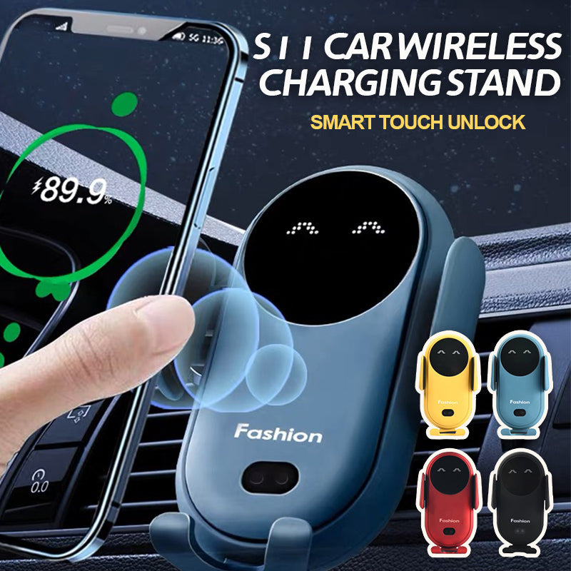 Car wireless charging automatic grip bracket