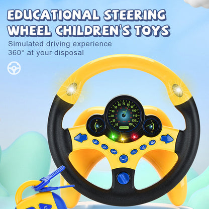 Co-pilot steering wheel toy