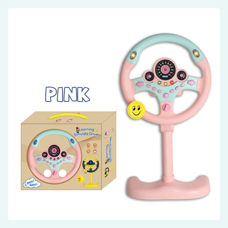 Co-pilot steering wheel toy