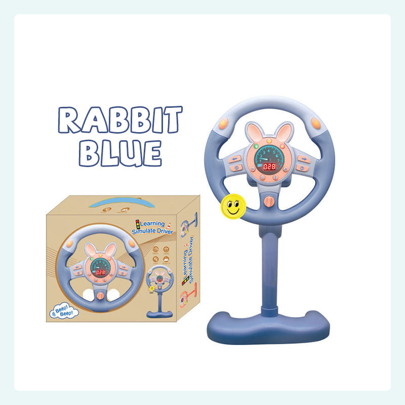 Co-pilot steering wheel toy