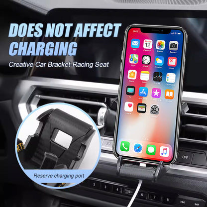 Car air outlet retractable mobile phone holder