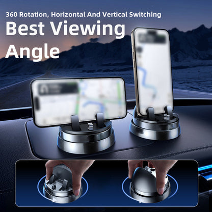 360° Rotatable Non-Slip Car Phone Mount (Universal Easy Snap-on)