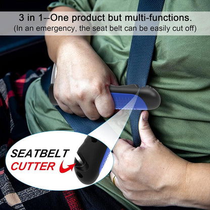 Car door armrest safety hammer