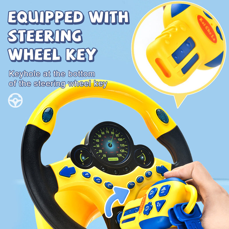 Co-pilot steering wheel toy