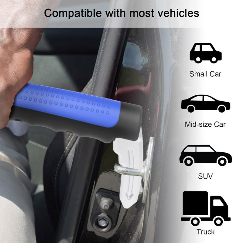 Car door armrest safety hammer