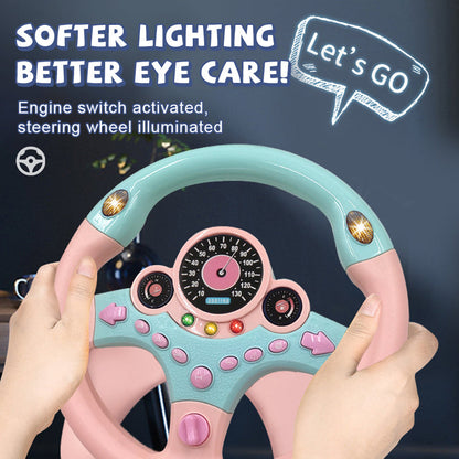 Co-pilot steering wheel toy