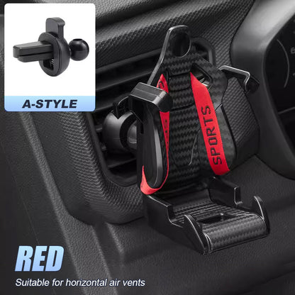 Car air outlet retractable mobile phone holder