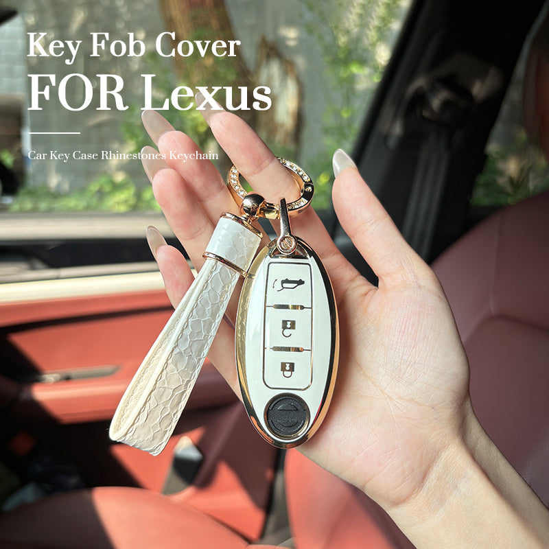 Lexus Car Key Case Rhinestones Keychain